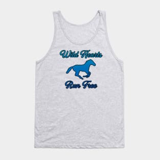 Wild Hearts Run Free — Black Outline Tank Top